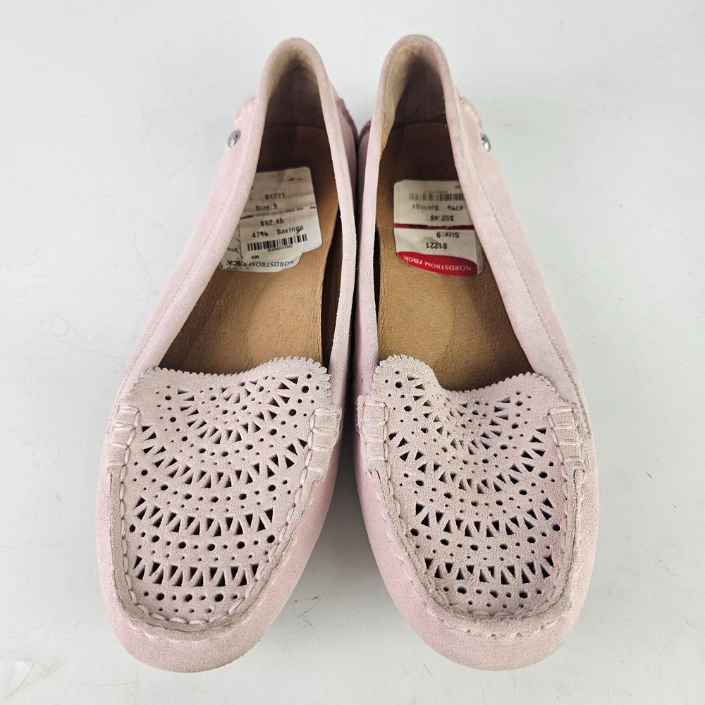 UGG Clair Moccasin Slipper Loafer Shoes Women Size: 9 Pink Suede